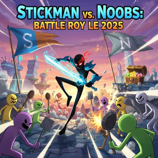 Stickman vs Noobs: Battle Royale 2025