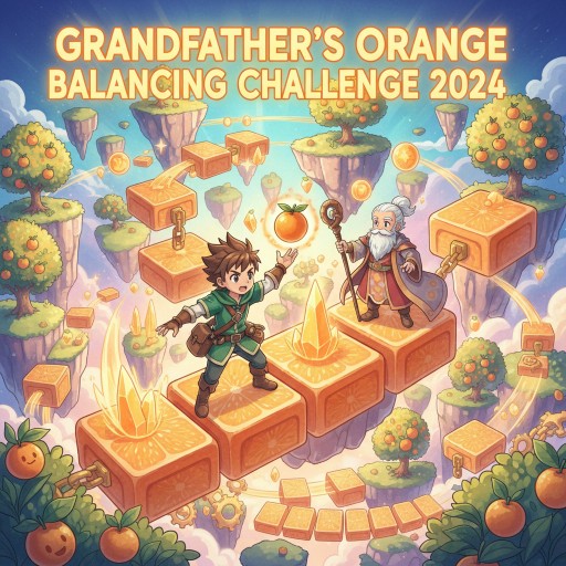 Grandfather's Orange Balancing Challenge 2024